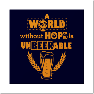 Funny Original Beer Typography Gift For Beer Lovers Posters and Art